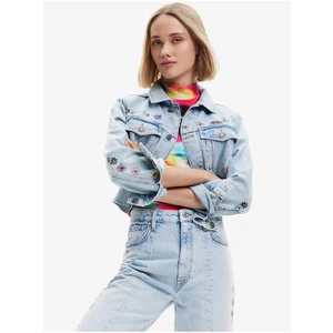 Light blue Desigual Soho Womens Denim Jacket - Women