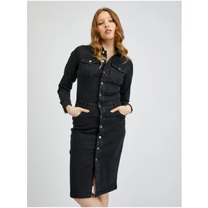 Orsay Black Denim Dress - Women