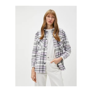 Koton Lumberjack Shirt with Pockets and Snap Snaps