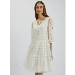 Orsay White Ladies Lace Dress - Women