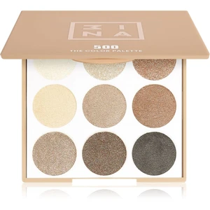 3INA The Color Palette paleta očních stínů odstín 500 9 g