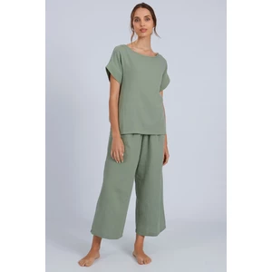 Dámské pyžamo Lady Belty 23V-0138J-23 - BELVERDE/zelená / XL BEL5F004-VERDE