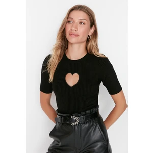 Trendyol Black Window/Cut Out Knitwear Sweater