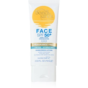 Bondi Sands SPF 50+ Fragrance Free ochranný tónovací krém na tvár pre suchú pleť SPF 50+ 75 ml