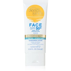 Bondi Sands SPF 50+ Fragrance Free ochranný tónovací krém na tvár pre suchú pleť SPF 50+ 75 ml