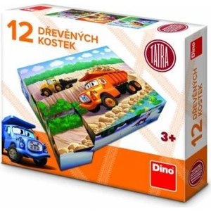 Dino Drevené kocky Tatra 12 dielikov