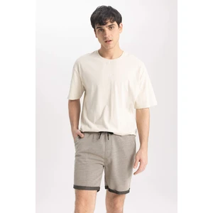 DEFACTO Slim Fit Sweatshirt Fabric Shorts