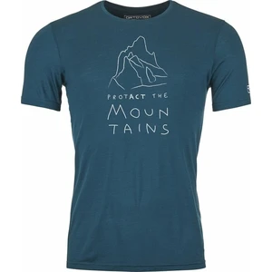 Ortovox 150 Cool MTN Protector TS M Petrol Blue 2XL Camiseta