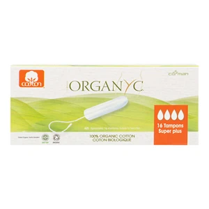 Organyc Tampóny zo 100% organickej bavlny, SUPER PLUS