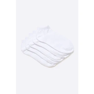 Jack&Jones 5 PACK - pánské ponožky JACDONGO 12120278 White