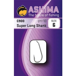 Ashima  háčiky  c900 super long shank  (10ks)-veľkosť 8