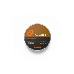 beviro Balzám na vousy s vůní grepu, skořice a santalového dřeva (Beard Balm) 50 ml