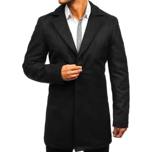 Černý pánský zimní kabát Bolf 5438