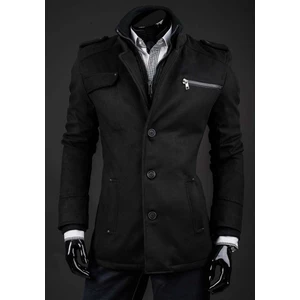Čierny pánsky zimný kabát Bolf 8856A