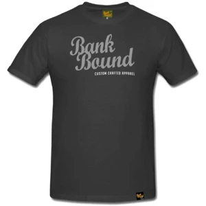 Prologic tričko bank bound custom dark grey tee-veľkosť s