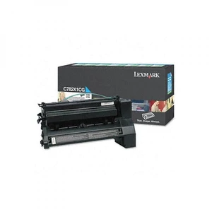 Lexmark originální toner C782X1CG, cyan, 15000str., return, Lexmark C782