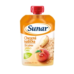 Sunar broskev jablko ovesné vločky 3 120 g