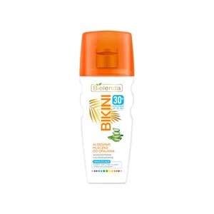 Bielenda Bikini vodeodolné mlieko na opaľovanie SPF 30 aloe vera 200 ml