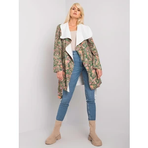 Aggie women's patterned khaki coat