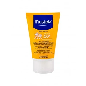 Mustela Solaires Very High Protection Sun Lotion SPF50 100 ml opaľovací prípravok na telo na veľmi suchú pleť; na alergickú pleť; na atopickú pleť