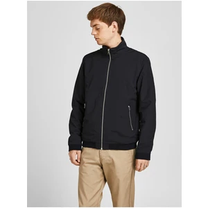 Jack&Jones Pánská bunda JJERUSH HARRINGTON BOMBER Regular Fit 12204277 Black XXL