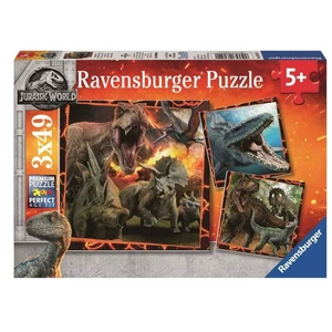 Ravensburger Puzzle Premium Jurský svět Zánik říše 3 x 49 dílků