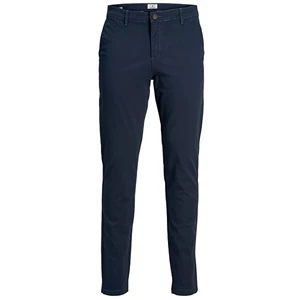 Jack&Jones Pánské kalhoty JJIMARCO JJDAVE Slim Fit 12174309 Navy Blazer 31/32