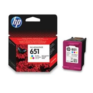 HP 651 3barevná ink kazeta, C2P11AE