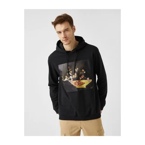 Koton Sweatshirt - Black - Relaxed fit