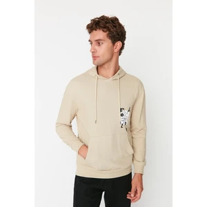 Trendyol Sweatshirt - Beige - Regular fit
