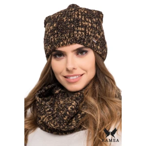 Komplet damski Kamea Kamea_Set_Hat&Chimney_K.19.265.19_Brown