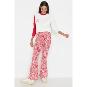 Trendyol Pants - Red - Flare