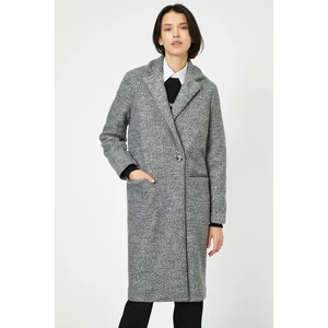 Koton Coat - Gray - Double-breasted