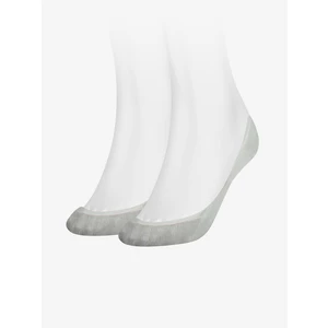 Sada dvou párů světle šedých dámských ponožek Tommy Hilfiger - Dámské