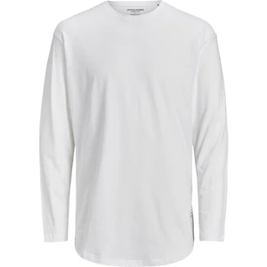 Jack&Jones Pánské triko JJENOA Long Line Fit 12190128 White Relaxed XL