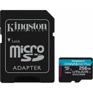 Kingston 256GB microSDXC Canvas Go! Plus U3 UHS-I V30 + SD Adapter