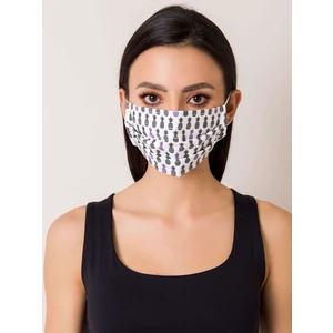 White protective mask with pineapple