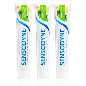 Sensodyne Herbal Fresh Trio zubní pasta s fluoridem 3 ks 3x75 ml