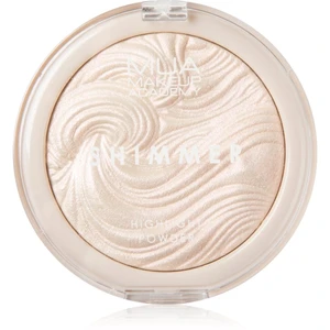 MUA Makeup Academy Shimmer kompaktný púdrový rozjasňovač odtieň Peach Diamond 8 g