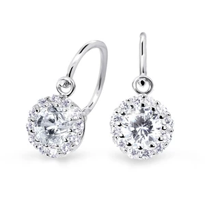 Cutie Jewellery Detské náušnice z bieleho zlata C2745-10-X-2 zelená