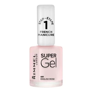 Rimmel Super Gel Step 1 lak na francouzskou manikúru odstín 091 English Rose 12 ml