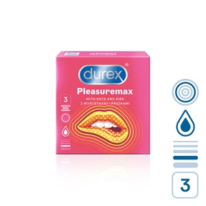 Durex Kondomy Pleasuremax 3 ks