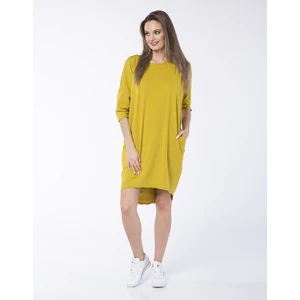 Look Made With Love Woman's Dress 324 Kate Mustard