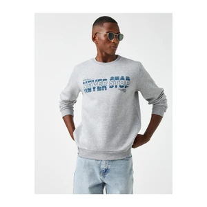 Koton Crew Neck Printed Sweatshirt