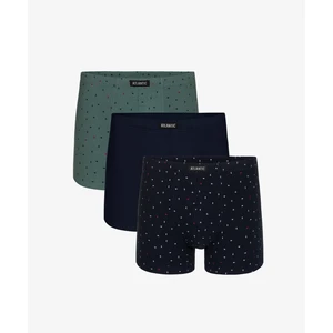 Men's Sport Boxers ATLANTIC 3Pack - emerald, navy blue, navy blue