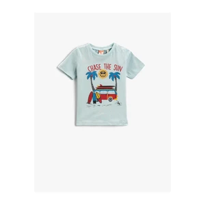 Koton Printed Crewneck T-Shirt Cotton