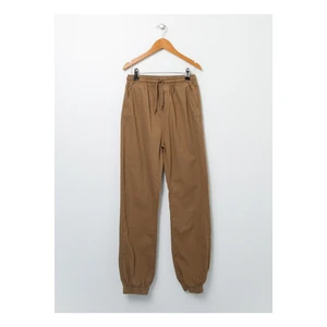 Koton Elastic Waist Skinny Leg Camel Hair Boys Trousers