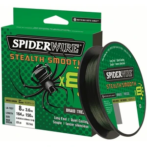 Spiderwire splétaná šňůra stealth smooth 8 zelená 150 m - 0,29 mm 26,4 kg