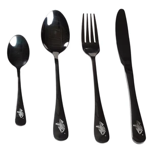 Giants fishing sada příborů černý nerez cutlery ss 410