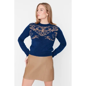 Trendyol Sweater - Dark blue - Regular fit